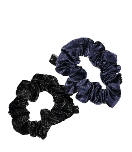 KNOT LEATHERED PETITE SCRUNCHIE2PK(OS)