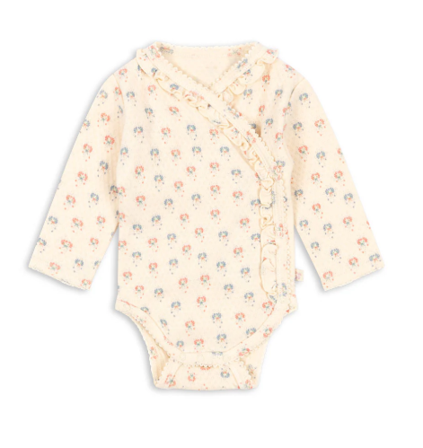 KONGES SLOJD SUI NB FRILL BODY GOTS (0M-6M)