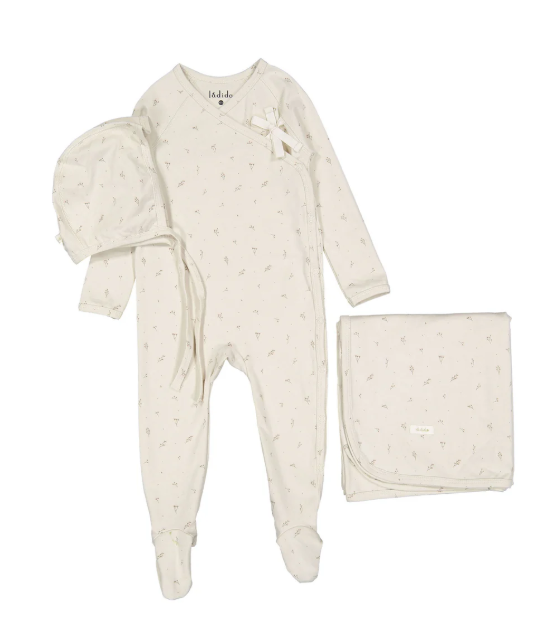 LADIDA WATERCOLOR PRINT STRETCHIE 3PC SET (3M-6M)