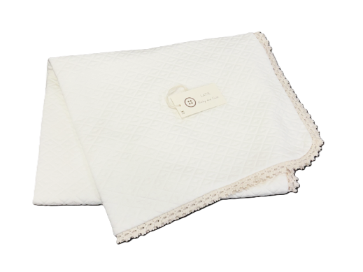 LATTE BABY LACE COVER BLANKET (OS)