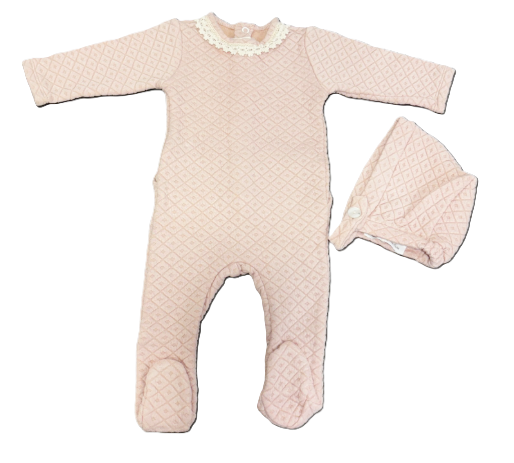 LATTE BABY TUTINA LACE W/HAT (3M-6M)