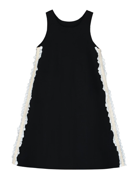 LCF NEOPRENE LACE APRON DRESS (2-XS)