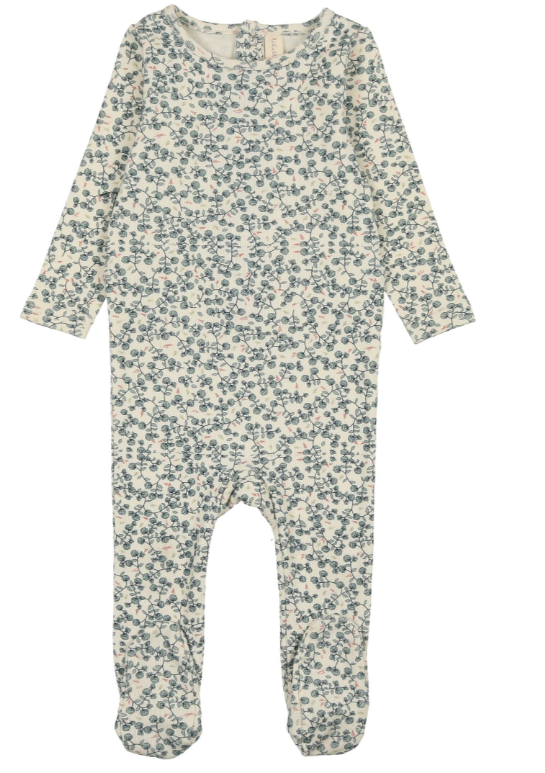 Lilette All Over Floral Footie - Mauve Lilette All Over Floral Footie - Mauve