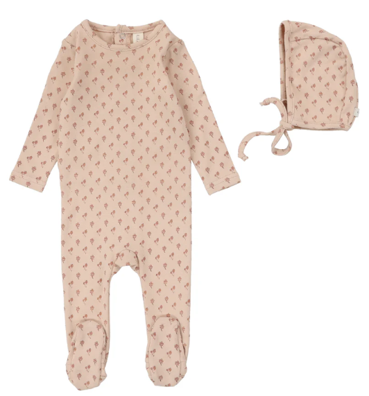 LILETTE BALLARD PRINT FOOTIE SET (3M-9M)