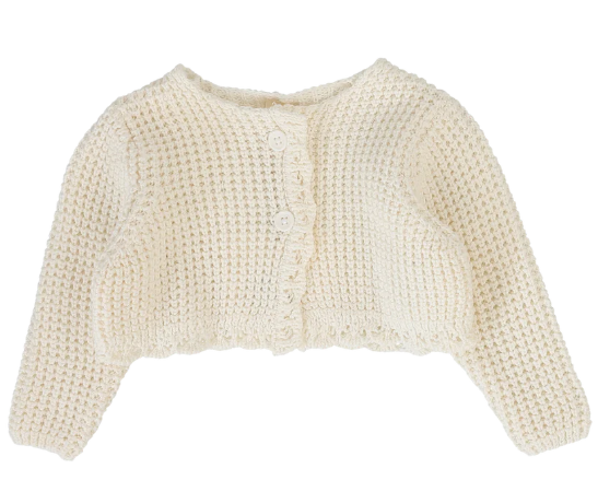 LILETTE CHUNKY KNIT SHRUG W/BONNET(3M-24M)