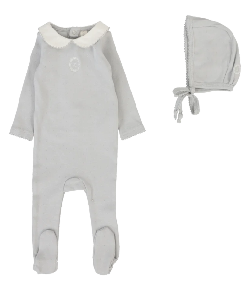 LILETTE EMBLEM EMB FOOTIE SET (NB-9M)
