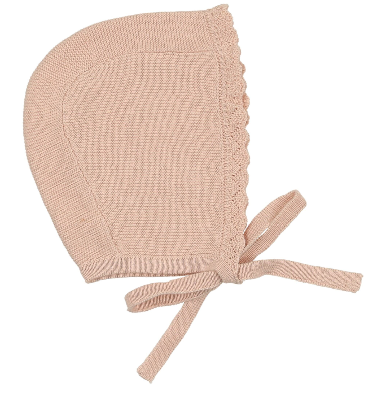 LILETTE KNIT COLLAR RUFFLE BONNET (NB-9M)