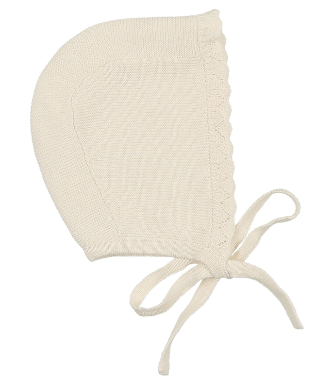 LILETTE KNIT COLLAR RUFFLE BONNET (NB-9M)