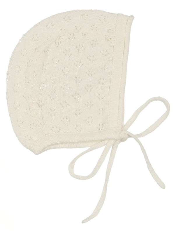 LILETTE KNIT POINTELLE BONNET (3M-12M)