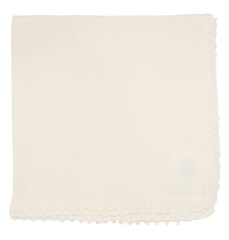 LILETTE KNIT RUFFLE BLANKET (OS)