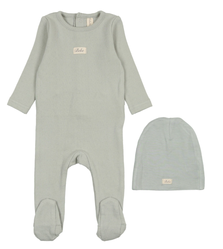 LILETTE POINTELLE BEBE FOOTIE SET (3M-9M)