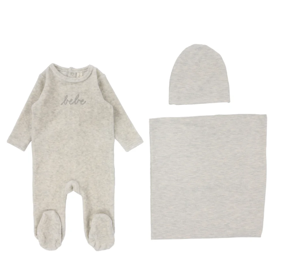 LILETTE VELOUR BEBE LAYETTE SET (NB-6M)