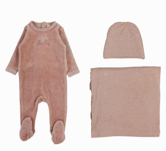 LILETTE VELOUR BEBE LAYETTE SET (NB-6M)