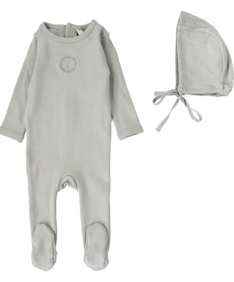 LILETTE VELOUR FOOTIE SET (3M-12M)