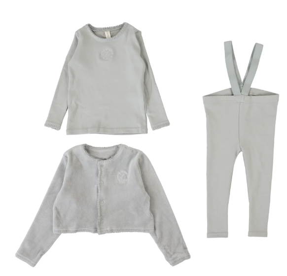 LILETTE VELOUR CARDI LOUNGE SET (12M-48M)