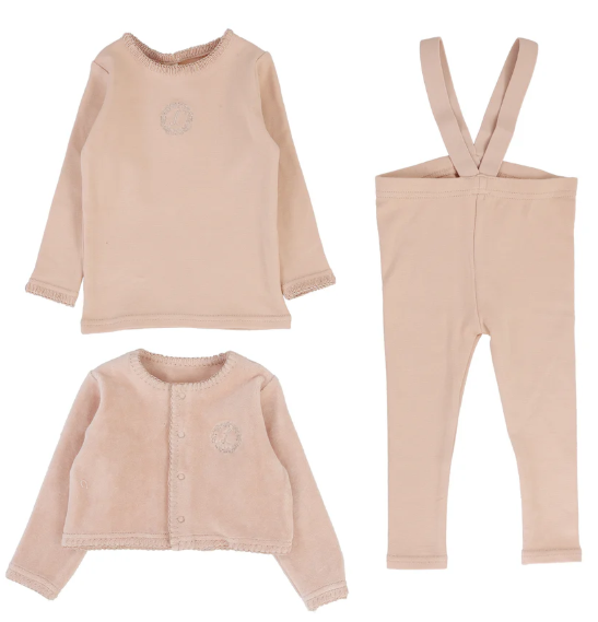 LILETTE VELOUR CARDI LOUNGE SET (12M-48M)