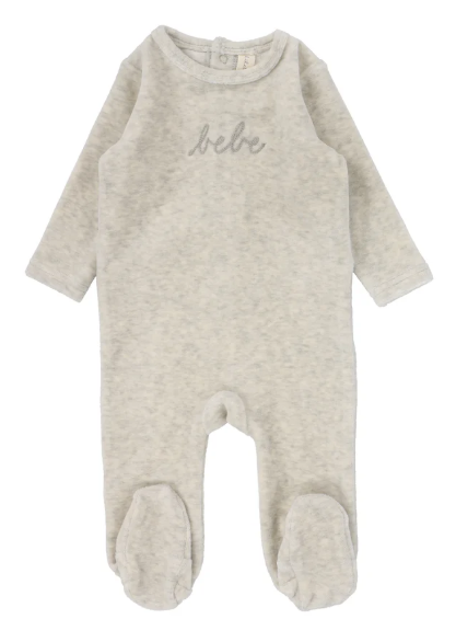 LILETTE VELOUR FOOTIE (12M-18M)