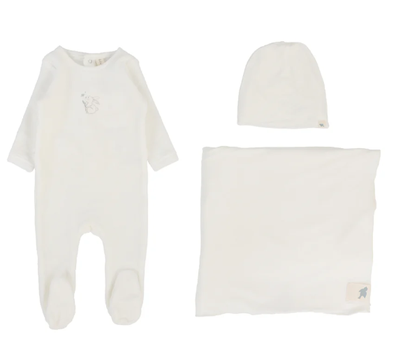 LILETTE VELOUR FOREST GRAPHIC LAYETTE SET(NB-6M)