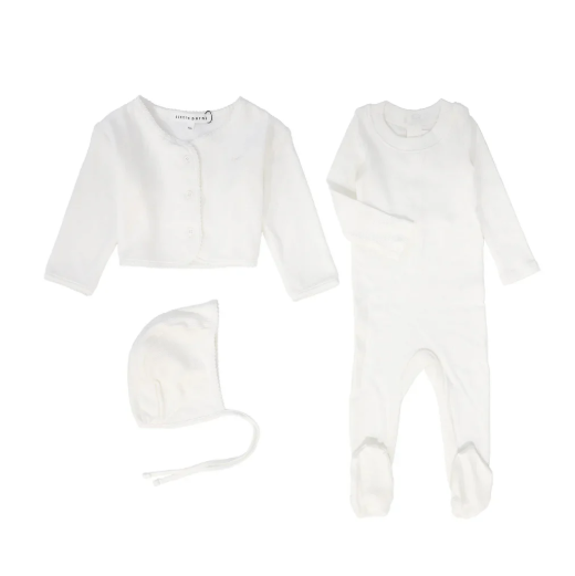 LITTLE PARNI BABY LAYETTE SET W/BONNET (3M-12M)