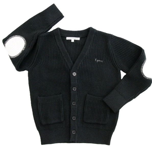 LITTLE PARNI BOYS PATCH CARDIGAN (2-8Y)