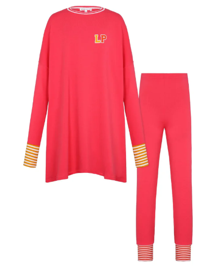 Little Parni Varsity Colorblock Teen Pajamas PJ89 - Pink Final sale Little Parni Varsity Colorblock Teen Pajamas PJ89 - Pink Final sale