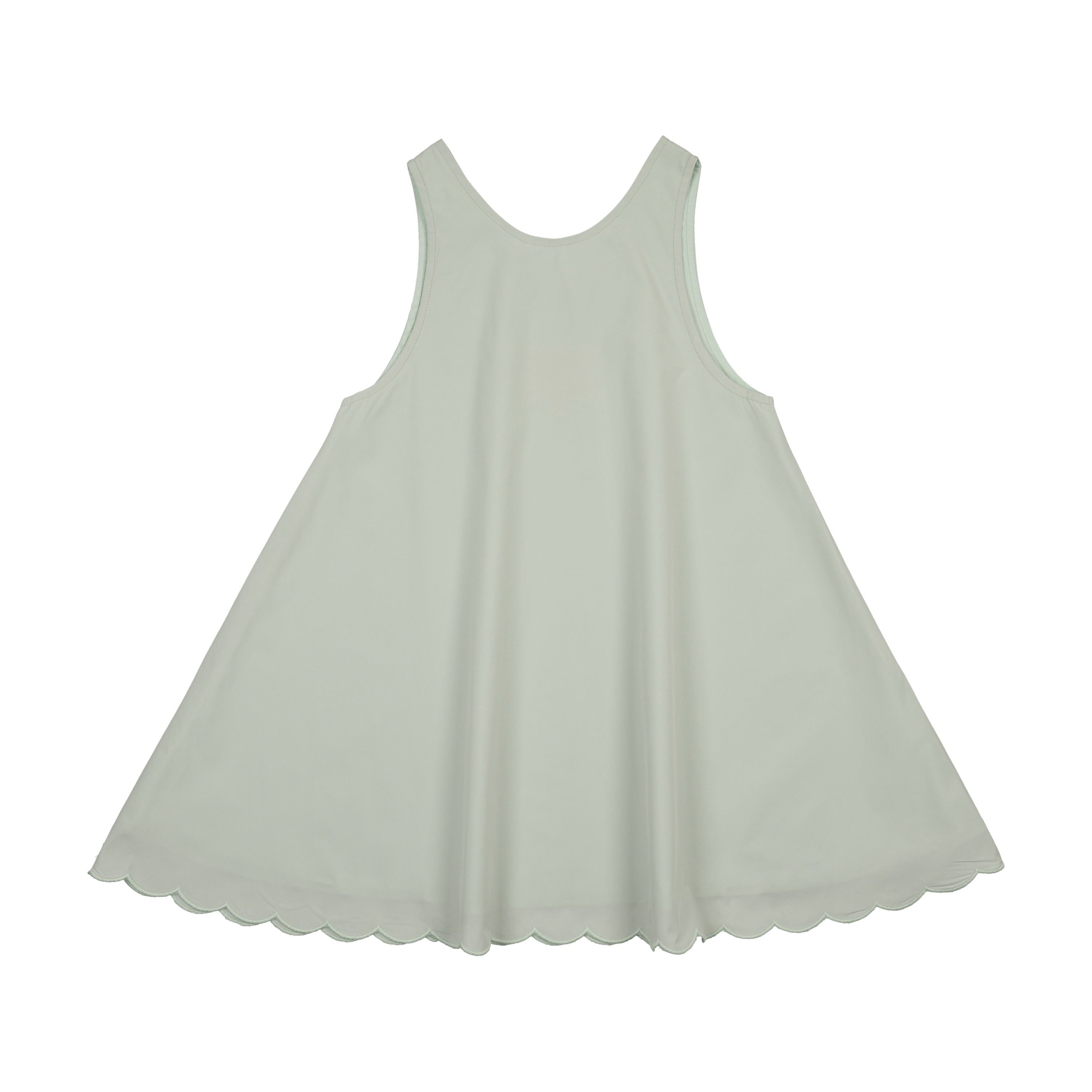 mint green jumper dress LITTLE TEMPEST SCALLOP HEM JUMPER (2-14Y) – Klade Children's Boutique