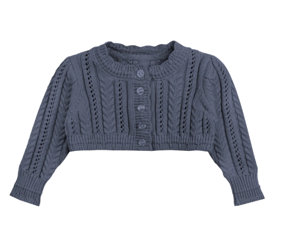LOOMS CABLE CARDIGAN (6M-18M)