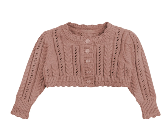 LOOMS CABLE CARDIGAN (6M-18M)