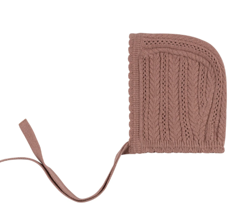 LOOMS CABLE POINTELLE BONNET(6M-18M)