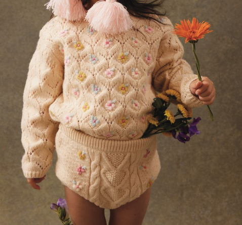 LOUISE MISHA CARDIGAN W/ BLOOMERS (6M-24M)