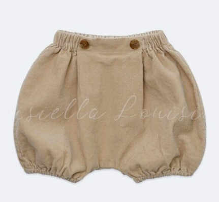 LOUISIELLA GANAELLE CORD BLOOMERS(12M-24M)