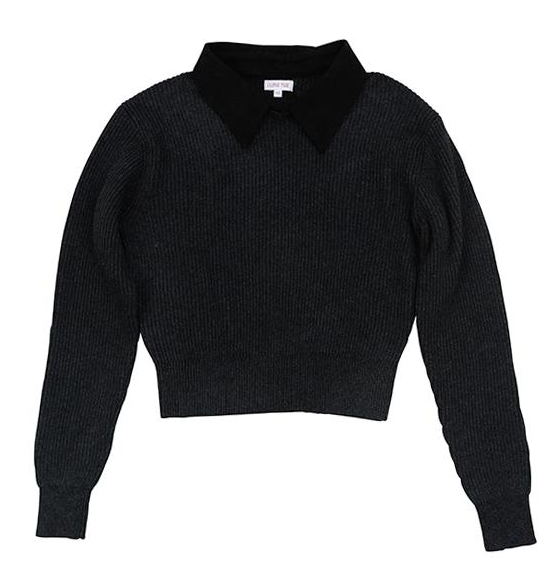 LUNA MAE CLEO REMOVEABLE COLLARSWEATER(XS-XL)