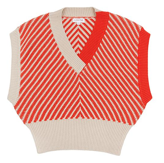 LUNA MAE LILA TWO TONE KNIT VEST (XS-XL)