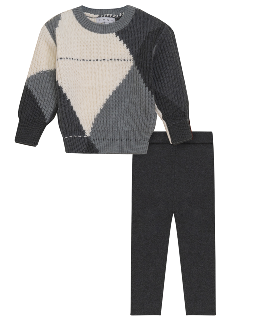 MANN COLORBLOCK ARGYLE SET(12M-18M)