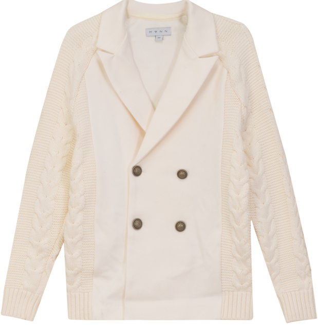 MANN KNIT CABLED PONTE BLAZER (2-10Y)