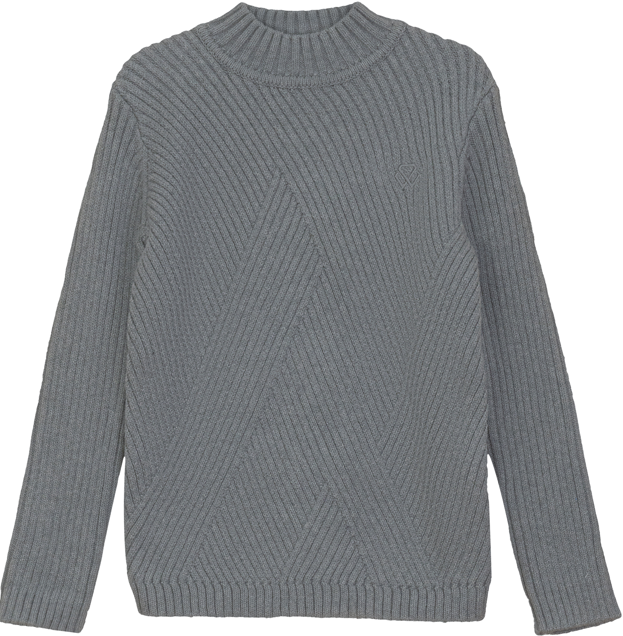 MANN RIBBED MOCK NECK TOP (2-6Y)
