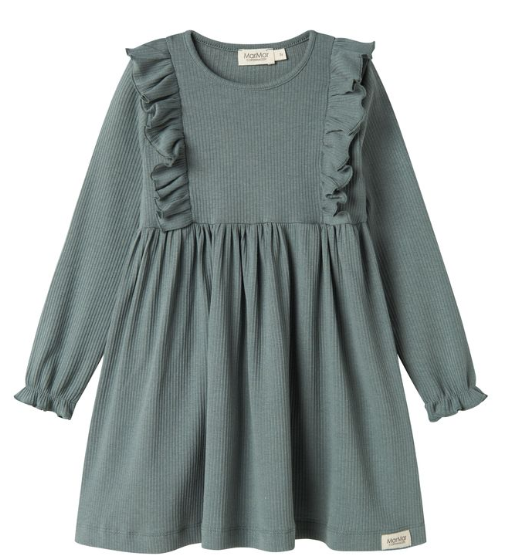 MARMAR DIKTE DRESS (2-12Y) 9Y / DUSTY GREEN