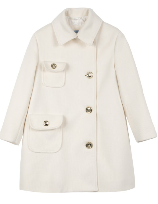 MIMISOL BUTTON EMBELLISH COAT (14-18A)