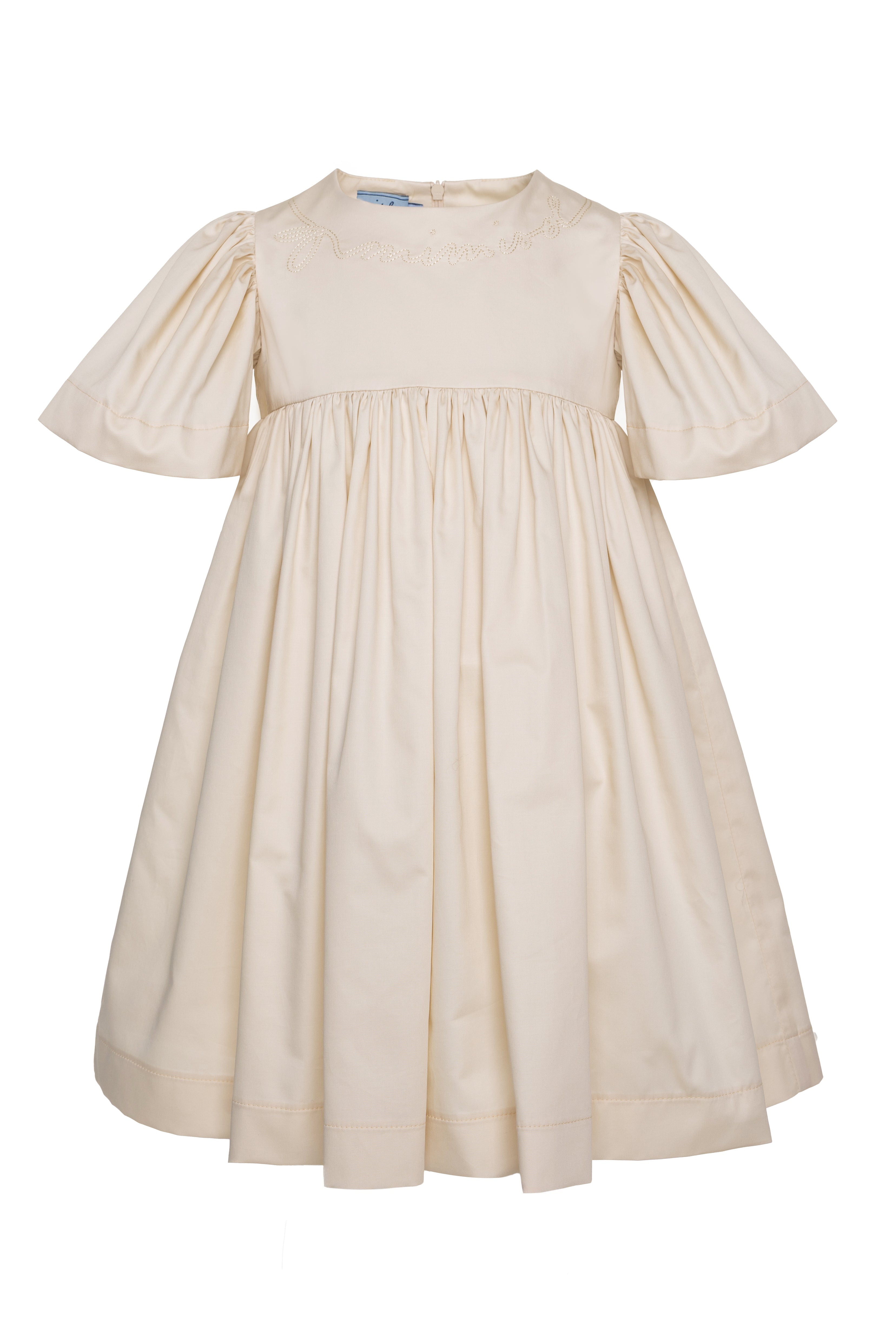 MIMISOL LOGO EMBROIDERED DRESS (2-7A)