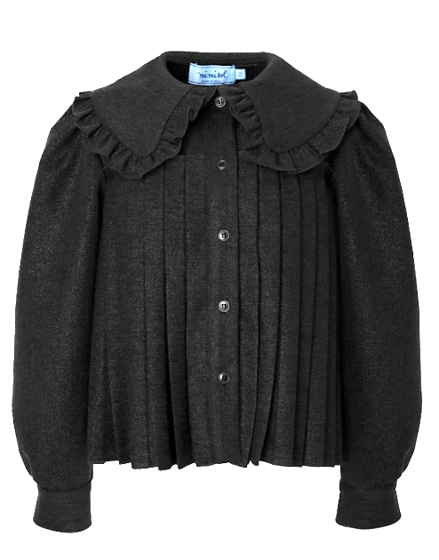 MIMISOL LUREX PLEATED SHIRT (12-18A)