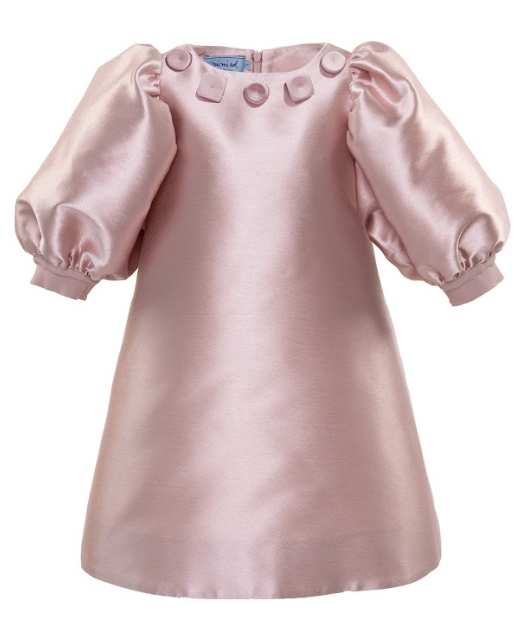 mimisol pink dress MIMISOL Spring Summer 2026 VICHY-MIKADO GATHERED DRESS in SALMON