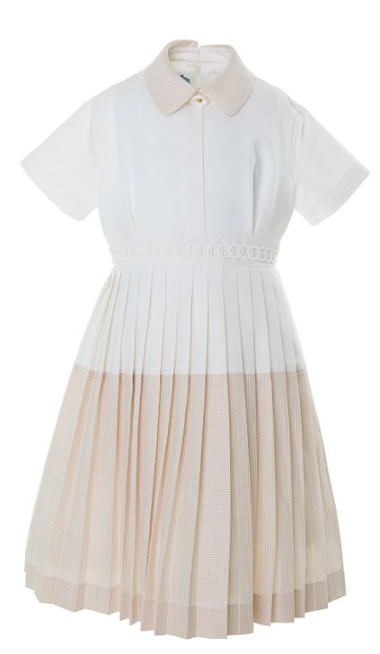 MIMISOL PLEATED COTTON DRESS (4A)