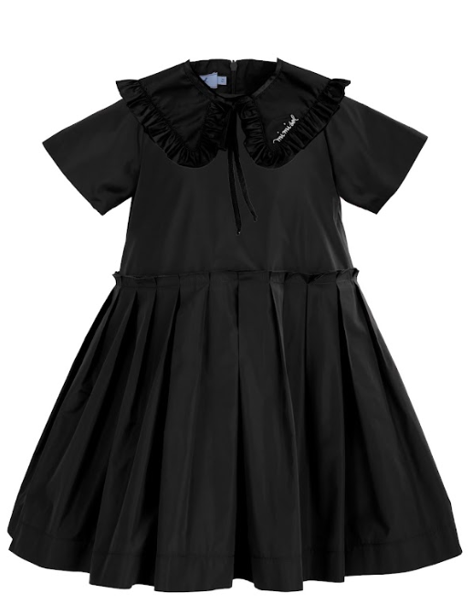 MIMISOL TAFFETA PLEATED DRESS (3-18A)