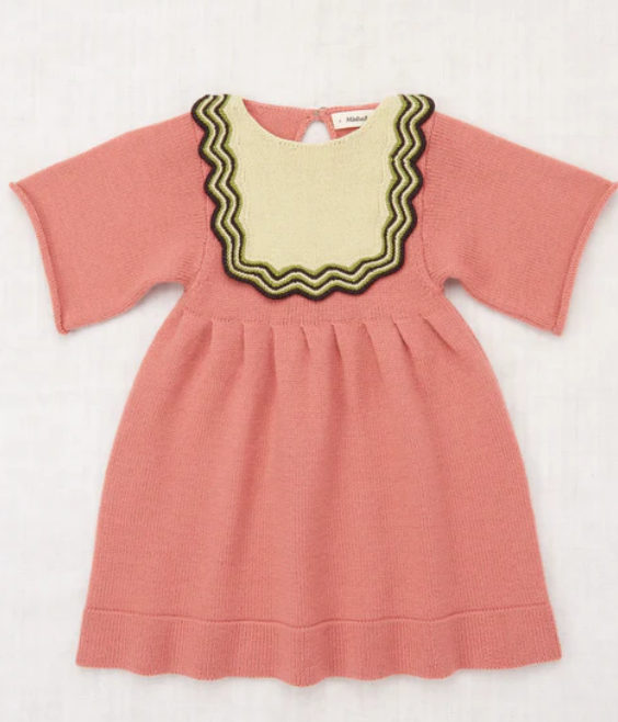 MISHA & PUFF CHEVRON BIB DRESS (2-10Y)