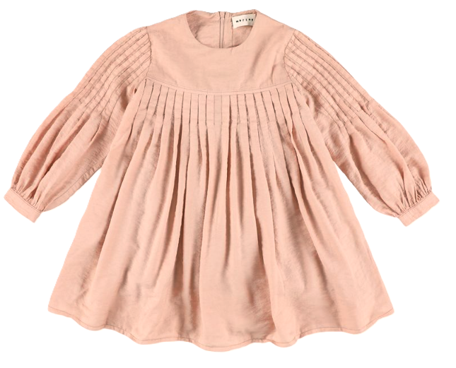 MORLEY YNDIA DRESS W/PLEATS (2-6Y)