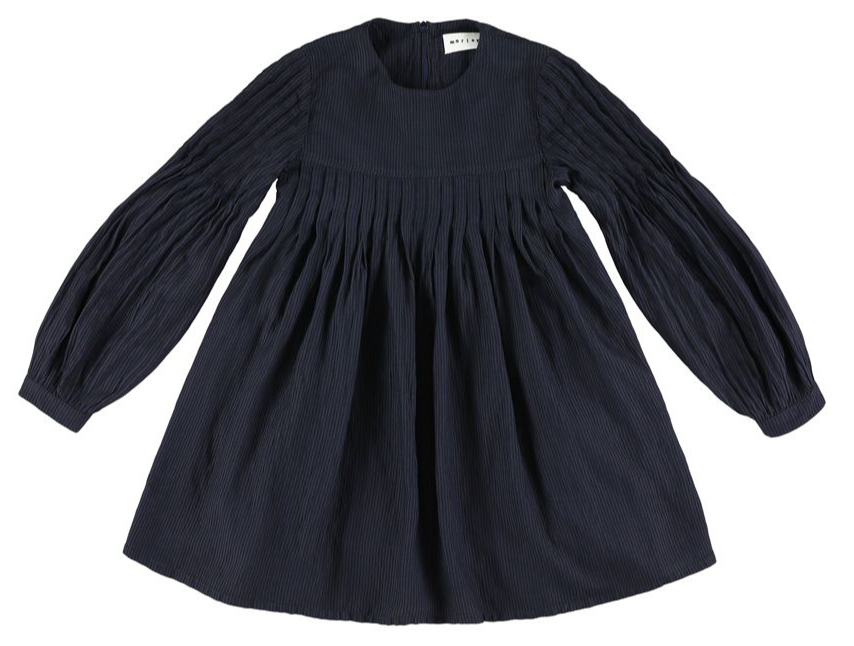 MORLEY YNDIA LONG DRESS W/PLEATS (8-14Y)