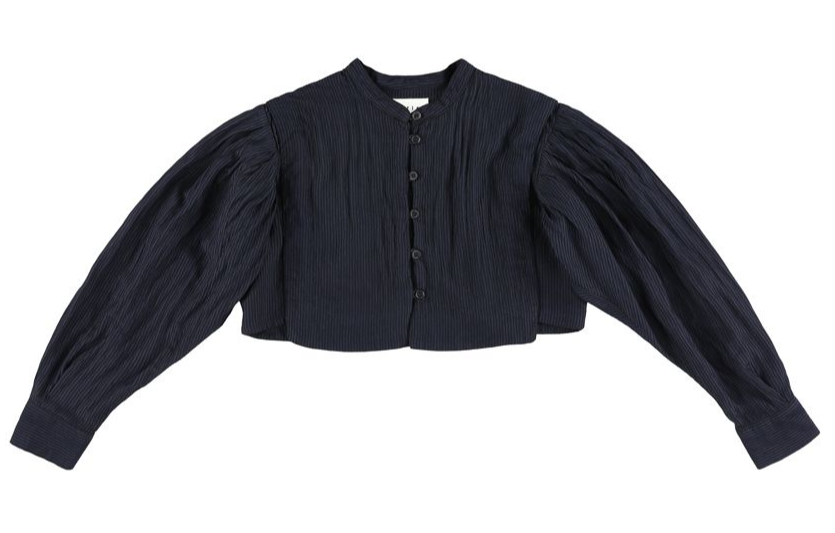 MORLEY YNDIGO GIRLS CROPPED SHIRT (10-16Y)