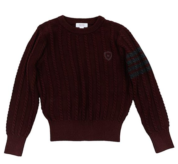 MOTU RAY CABLE KNIT SWEATER (2-16Y)