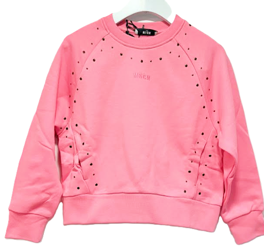 MSGM STUDDED FLEECE HOODIE (8-14Y)