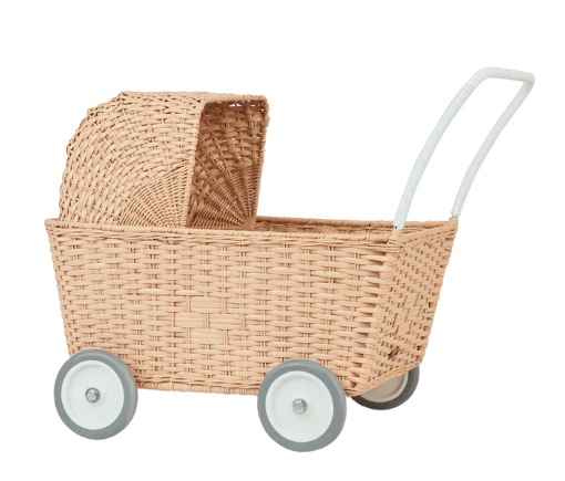 OLLIELLA RATTAN STROLLEY (OS)